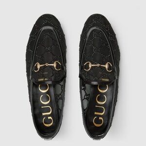 NWT Limited Edition Gucci Jordaan Loafer with Crystals